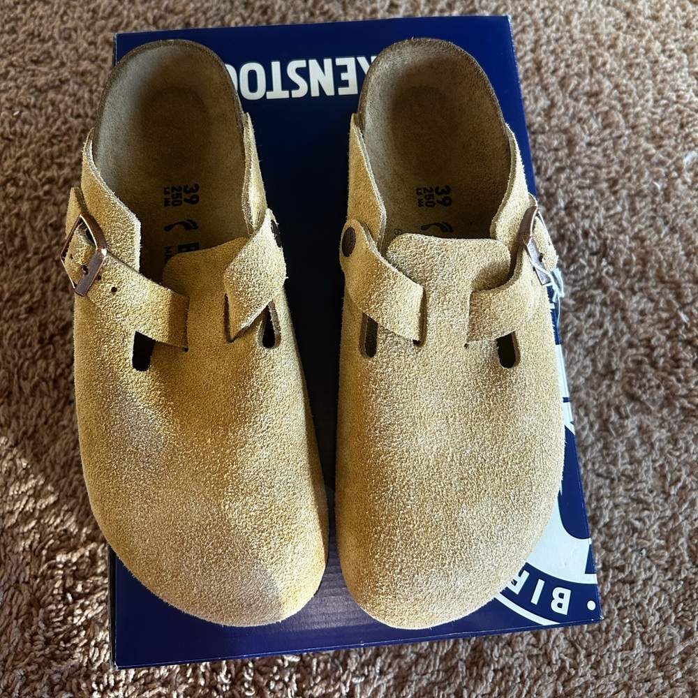 Birkenstock Boston Latte Cream